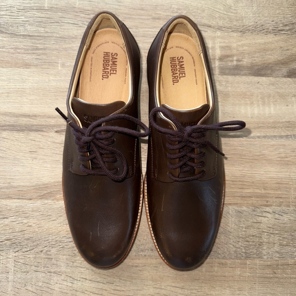 Samuel Hubbard Brown Leather Lace-up Shoes